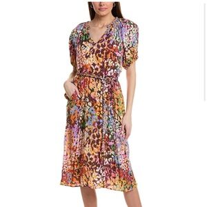 Velvet By Graham & Spencer Colorful Floral Maxi Dress- NWT